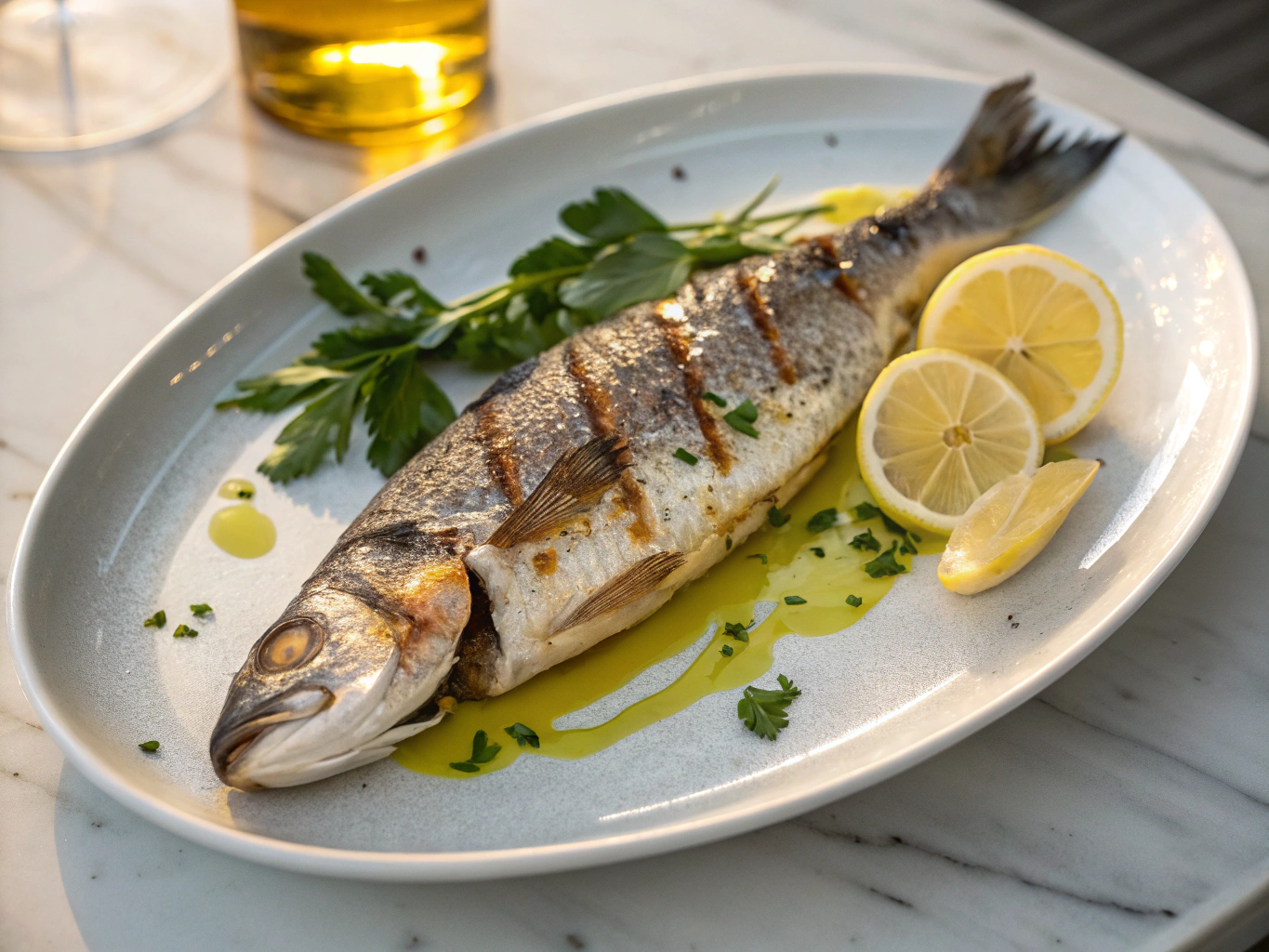 Grilled Sea Bass
